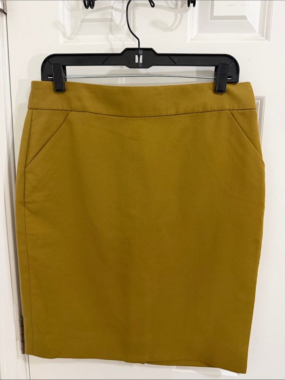 Mustard Pencil Skirt - Tailored Women's Skirt Size 8 NWT